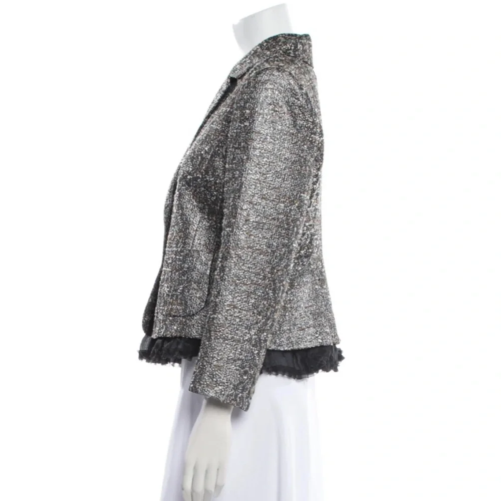 RED Valentino Women's Metallic Tweed Blazer - Picture 3 of 3